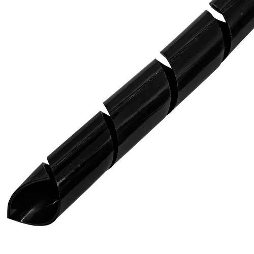 10m Spiralband 4mm (1,5-10mm) Kabelschlauch schwarz Flexibel Schlauch Schutz