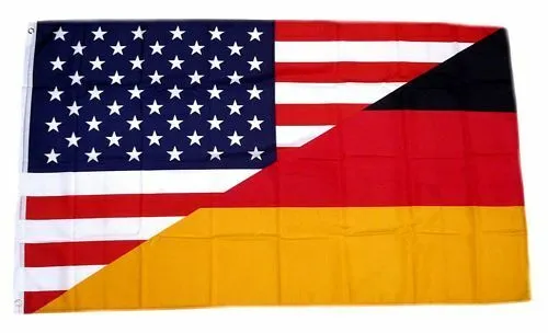 Flagge / Fahne Deutschland / USA Hissflagge 90 x 150 cm