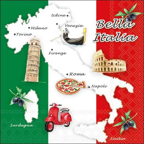 Servietten 20 Serviettentechnik Bella italia Ambiente 33 x 33