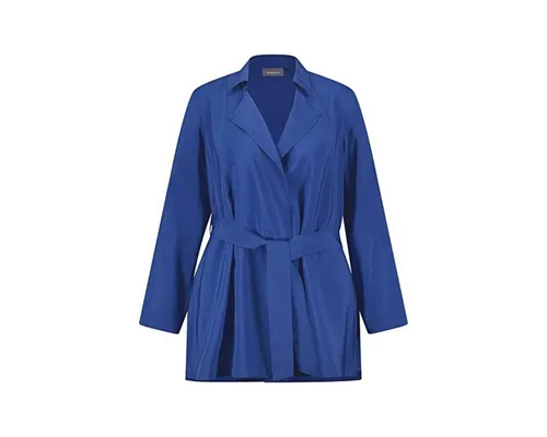 Samoon Jackenblazer 52 - Feiner Blusenblazer mit Bindegürtel - Funktionsjacken aus 84% Modal und 16% Polyester, ideal für elegante Anlässe und bequem im Tragen dank Bindegürtel.