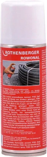 Rothenberger ROWONAL Rostlösemittel 200 ml Spraydose - Sprühreiniger zur Pflege von Rohrreinigungsspiralen und Werkzeugen, verlängert deren Lebensdauer und sorgt für einfache Anwendung.
