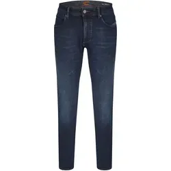 camel active Herren Slim Fit 5-Pocket Jeans Dunkelblau - Hochwertige Slim Fit Jeans aus weichem Baumwollmix, ideal für Männer. Der Stretchanteil sorgt für perfekten Sitz und Bewegungsfreiheit.