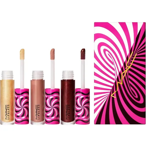 MAC Tiny Tricks Set: Lipglass Lip Gloss Optical - Lippenstifte Set mit 3 hochwertigen Lipglossen, ideal für glänzende, hydratisierte Lippen und perfektes Finish für jeden Look.