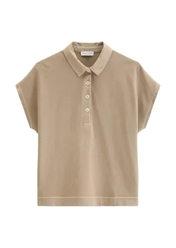 Marc O'Polo Oversized Poloshirt aus leichtem Jersey - Bequemes Poloshirt in der Größe M (38) aus 100% Baumwolle. Ideal für lässige Outfits, mit klassischem Polokragen und Kurzarm für maximalen Tragekomfort.