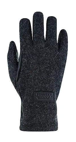 Roeckl Sports Reithandschuh Windham, Graphit Mélange 8 - Reiten: Umweltfreundlicher Winterhandschuh aus PFC-freien Materialien mit exzellentem Grip und warmem Fleece-Futter für optimalen Tragekomfort.