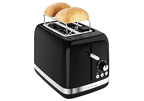 Moulinex Soleil LT301810 Toaster - Vintage-Design Toaster mit 2 breiten Schlitzen, 7 Bräunungsstufen und praktischen Funktionen für perfektes Toasten und Aufwärmen.