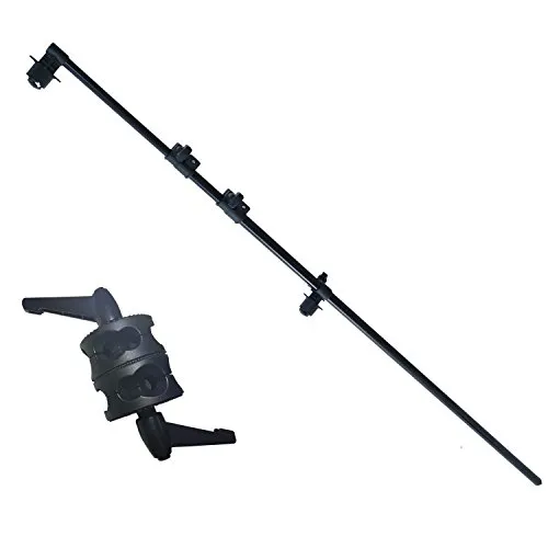 DynaSun H65120 Profi-Set mit Teleskoparm und Stativgelenk, ideal für Reflektoren, Hintergründe und Diffusoren in Studios oder Fotografie