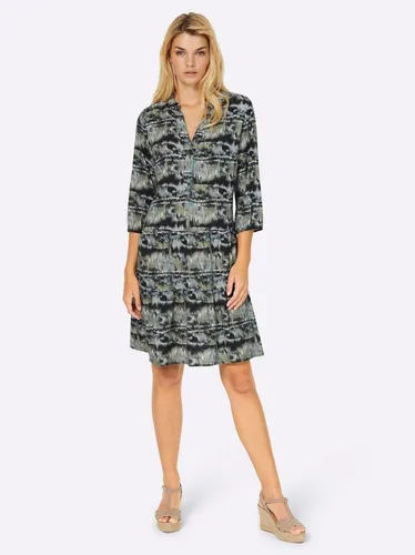 heine Etuikleid Druck-Kleid 3/4-Arm grün 48 von Heine