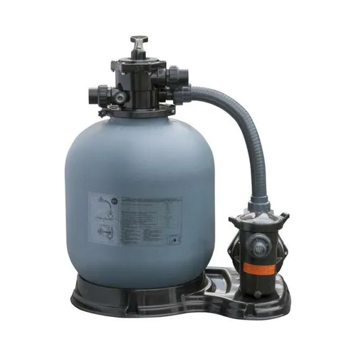 Gre Sandfilteranlage Ø500 mm - Fliessgruppe 10 m³/h - Schwimmbeckenfilter mit Vorfilter und Manometer, ideal für Quick-Up-Pools, sorgt für sauberes Wasser mit einer Kapazität von 10 m³/h.