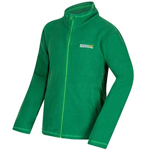 Regatta King Kinder Fleece Jacke mit durchgehendem Reißverschluss - Funktionsjacke für Kinder, superweich, schnelltrocknend und ideal als wärmende Schicht im Winter, mit 2 praktischen Taschen.