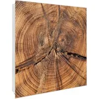 Banjado Großer Schlüsselkasten aus Glas 30x30cm Weiß in weiß von banjado