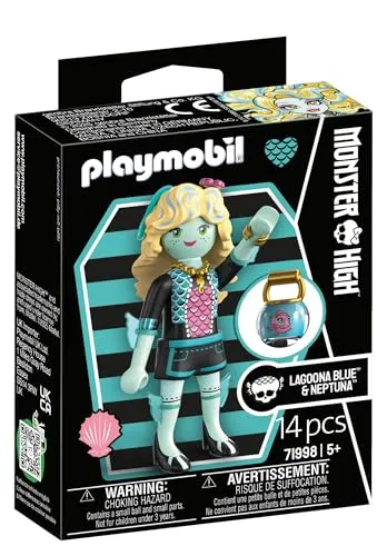 PLAYMOBIL | Monster High | Lagoona Blue | Spielfiguren-Set für kreative Halloween-Abenteuer & Unterwasser-Monsterträume | Mit Figur & Zubehör | Tolles Geschenk für Kinder ab 5 Jahren | 71998