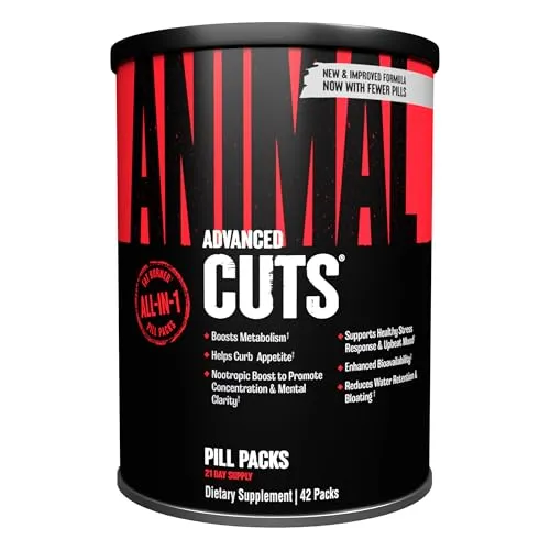 Universal Nutrition Animal Cuts (42 Packungen) - Sportnahrung zur effektiven Fettverbrennung, steigert den Stoffwechsel und liefert Energie für intensives Training.