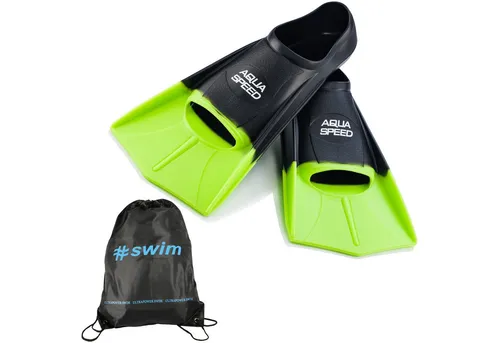 Aqua Speed Flosse Kurze Schwimmflossen Erwachsene / Kinder Trainingsflossen 33-48