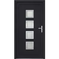 vidaXL Haustür Anthrazit 98x190 cm PVC von vidaXL