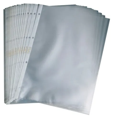 HETZEL Prospekthüllen 22464490 - DIN A4 glasklar glatt, 100 Stück, dokumentenecht und ideal für den langfristigen Schutz Ihrer Unterlagen