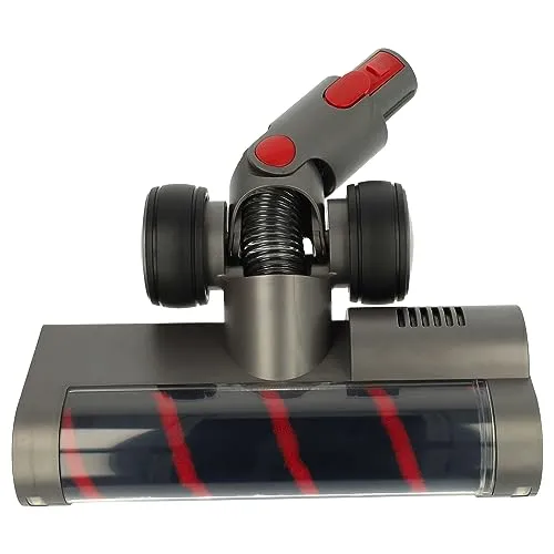 vhbw Turbodüse Bodendüse Softbürste kompatibel mit Dyson V8, V7, V15 Detect Complete Staubsauger, 25 cm breit, mit Softwalze