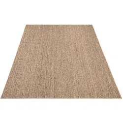 Paco Home Outdoorteppich Beige 240x340 cm - Strapazierfähiger Outdoorteppich für Innen und Außen, ideal für Fußbodenheizung, aus 100% schadstofffreiem Polypropylen gefertigt, pflegeleicht und elegant in modernem Beigeton.