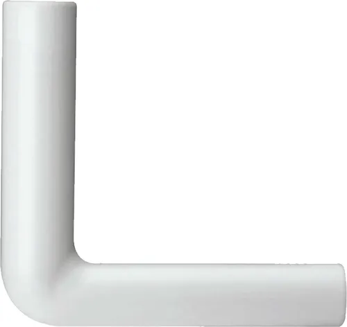 tecuro Spülbogen für WC-Spülkasten - PVC weiß Höhe: 390 mm x Länge: 350 mm