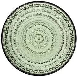 Iittala Kastehelmi Teller, Glas, Silber, 3 - Eleganter Speiseteller aus hochwertigem Glas mit zeitlosem Design, ideal für besondere Anlässe und als stilvolles Geschenk.