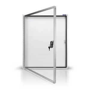 magnetoplan Schaukasten CC alu 6x DIN A4 - Diverse M – Ideal für Außenbereich, stabiler Schaukasten aus Aluminium mit Sicherheitsglas für 6x DIN A4 Dokumente, inklusive Montagematerial und 2 Schlüssel.