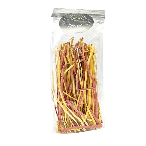 Sapori Antichi - italienische gelb rote Pasta - Tagliolini Giallorossi - 1 x 250g