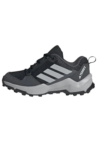 adidas Unisex Kinder Terrex AX4S Wanderschuhe, core Black/Grey Two/Grey six, 32 EU - Bequeme Wanderschuhe für Kinder mit regulärer Passform, strapazierfähigem Mesh-Obermaterial und flexibler Traxion Außensohle. Ideal für Abenteuer in der Natur, leicht und umweltfreundlich.