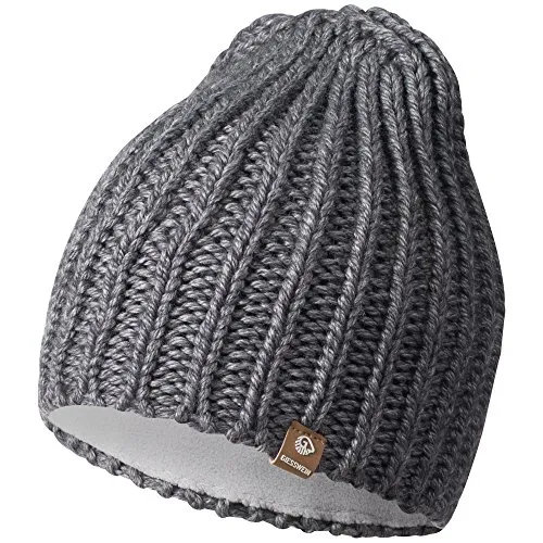 GIESSWEIN Strickmütze Giebel - Unisex Merino High Beanie - Strickmützen für Damen: Warm gefütterte Merino-Mütze mit Fleece-Futter für höchsten Tragekomfort und idealen Schutz im Winter.