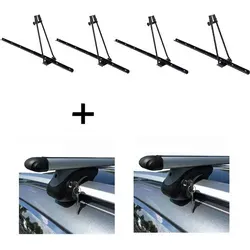Fahrradträger Set ORION + Relingträger VDP L120 für Chevrolet Nubira Kombi ab 04