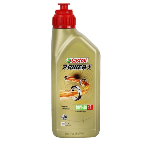Castrol POWER1 4T 10W-40 Motoröl - Hochleistungs-Motoröl für Motorräder, bietet hervorragenden Schutz und Leistung unter extremen Bedingungen.