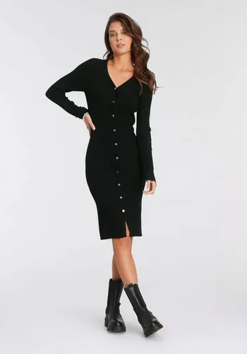 Longstrickjacke LAURA SCOTT, Damen Gr. 48/50, Schwarz von Laura Scott