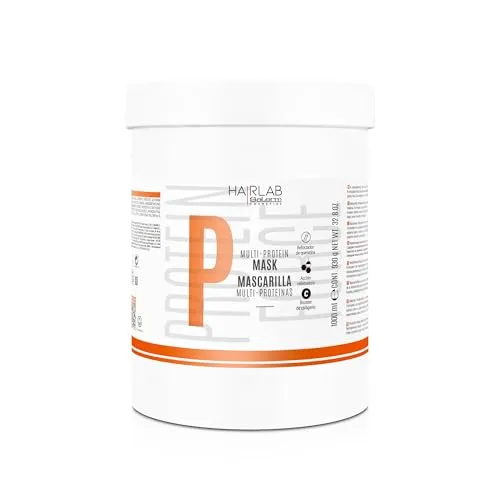 SALERM Haarmaske für geschädigtes Haar, Multi-Proteine, 1000 ml, füllt den Mangel an natürlichem Keratin auf – verleiht der Mähne Körper – stärkt und repariert das Haar – ohne Parabene