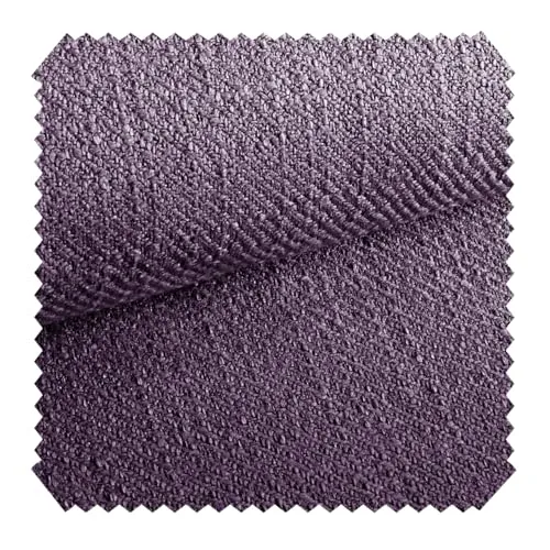 novely® exquisit DECORETTO - Weicher Polsterstoff im Naturfaser Look - Schwer Entzündbarer Möbelstoff mit Ultra-Clean-Technologie - Pflegeleichte Meterware 1lfm | Farbe: 07 Lila