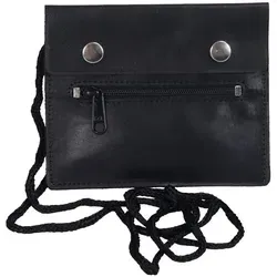 LEAS Brustbeutel aus Echt-Leder, schwarz