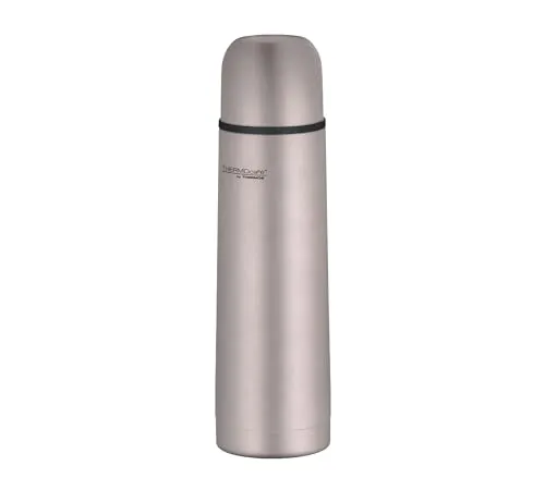 THERMOcafé by THERMOS TC BEVERAGE BOTTLE rose mat 0,50l, Thermosflasche mit Becher aus Edelstahl, 12h heiß & 24h kalt, Auslaufsicher, für Schule, Unterwegs & Büro