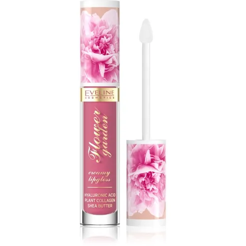 Eveline Cosmetics Flower Garden Cremegloss für die Lippen mit Hyaluronsäure Farbton 03 Magnolia Charm 4.5 ml
