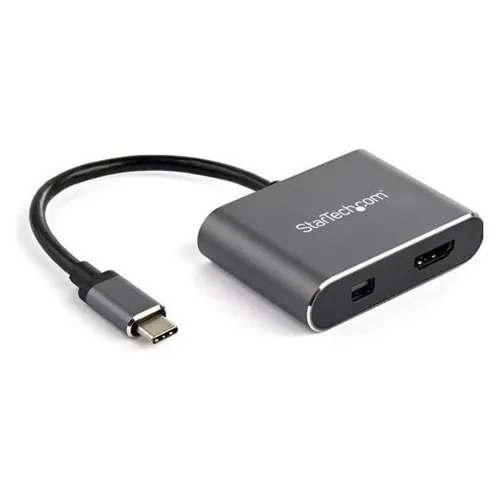 StarTech.com USB C Multiport Video Adapter - TV-Kabel & Adapter, 4K 60Hz Unterstützung für brillante Bildqualität, ideal für die Verbindung von USB-C Geräten mit HDMI oder Mini DisplayPort Monitore.