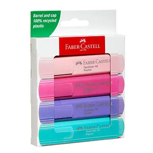 FABER-CASTELL TL 46 Pastell Textmarker farbsortiert, 4 St.