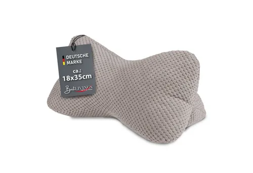 Bestlivings Nackenstützkissen Leseknochen 18x35 cm, Füllung: Polyester, Bezug: Polyester, Rückenschläfer, moderne Bubble-Optik, ergonomisch, waschbar bei 30°C, trocknergeeignet