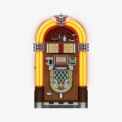 Pantasy 85020 Retro Jukebox - 1.273 Teile Klemmbausteine - Klemmbausteine Set mit 1.273 Teilen, ideal für kreative Köpfe. Hochwertige ABS-Kunststoffe, UV-Prints und eine detaillierte Anleitung sorgen für Bauspaß für Groß und Klein.