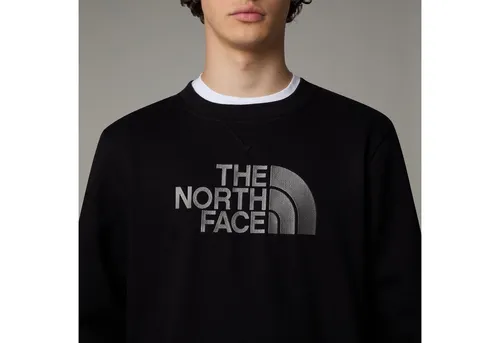 Kapuzensweatshirt THE NORTH FACE M DREW PEAK REGULAR CREW - Herren-Sweatshirt in Größe XL, aus 80% Baumwolle und 20% Polyester, ideal für Freizeit und Outdoor-Aktivitäten, sportlicher Look in klassischem tnf schwarz.