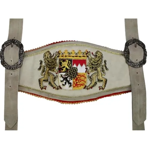 German Wear Trachten Hosenträger mit Bayerischem Wappen