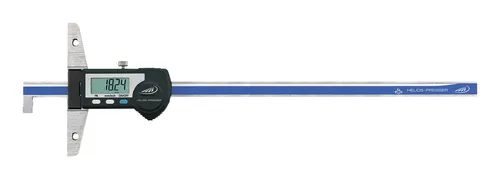 Helios Preisser Digi. Tiefenmessschieber IP67 300mm INOX - Tiefenmessschieber IP67 aus rostfreiem Stahl mit präziser 0,01 mm Ablesung, ideal für professionelle Anwendungen in der Industrie.