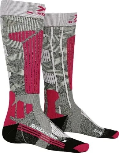 X-Socks X-Bionic Ski Rider G233 Socken Stone Grey Melange/Pink 36