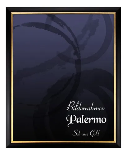 Bilderrahmen Palermo 70x100 cm, Schwarz Gold von OTTO
