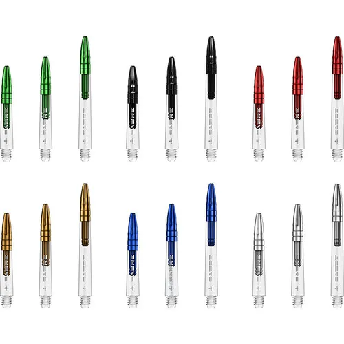 Mission Dart Sabre Shafts Clear mit Aluminium Top Dart Schäfte Set für Darts NEU