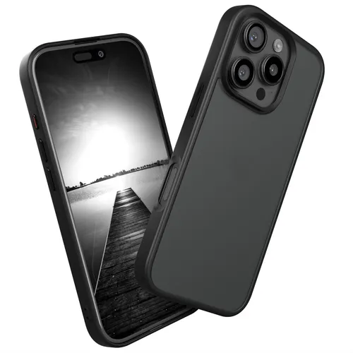 Handyhülle für Apple iPhone 16 Pro Silikon Bumper Case Cover Outdoor Schwarz