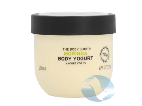 Body Shop Body Yogurt Moringa 200ml - Leichte Bodycreme mit Moringaduft, spendet intensive Feuchtigkeit und zieht schnell ein – ideal für frische, gepflegte Haut.