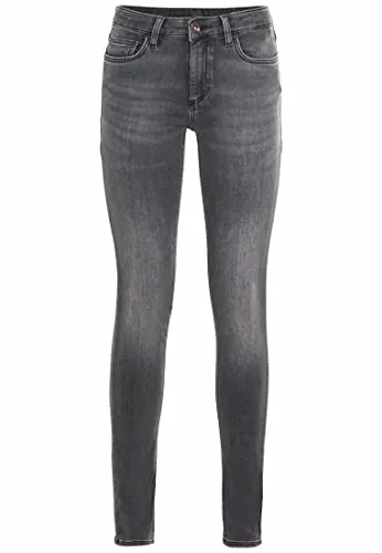 camel active Damen Jeans Slim Fit - Hochwertige Damenjeans im Slim Fit mit hohem Baumwollanteil, fünf praktischen Taschen und schmalem Beinverlauf. Ideal für einen lässigen Look!