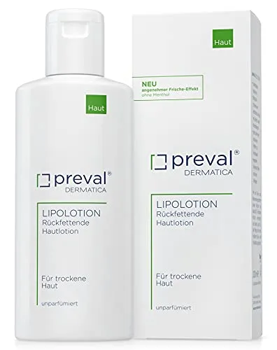preval® LIPOLOTION 200 ml | Rückfettende Hautlotion mit viel Feuchtigkeit | Höchst verträglich, verleiht der Haut ein angenehm gepflegtes Gefühl und hinterlässt keinen Fettfilm